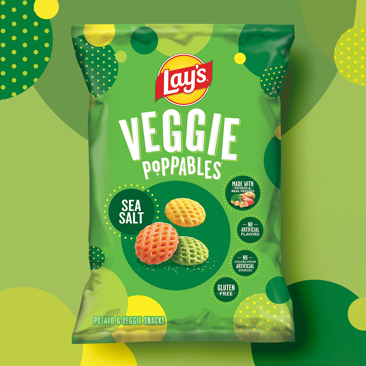 LAY’S® Veggie Poppables® Sea Salt Potato & Veggie Snacks