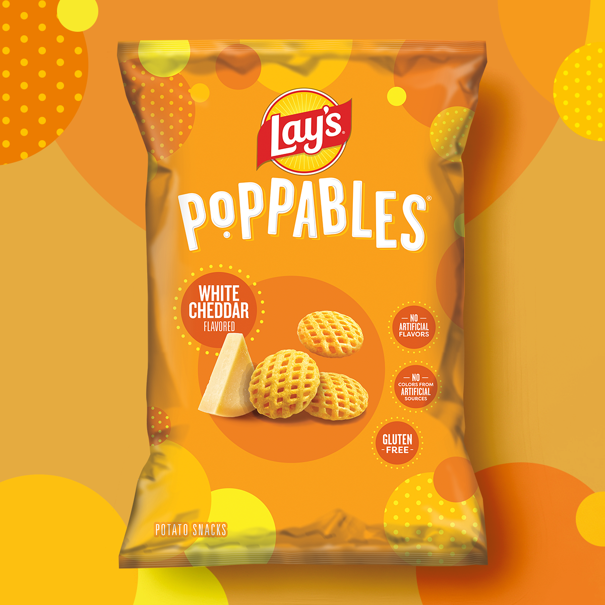 LAY'S® Poppables® White Cheddar Flavored Potato Snacks