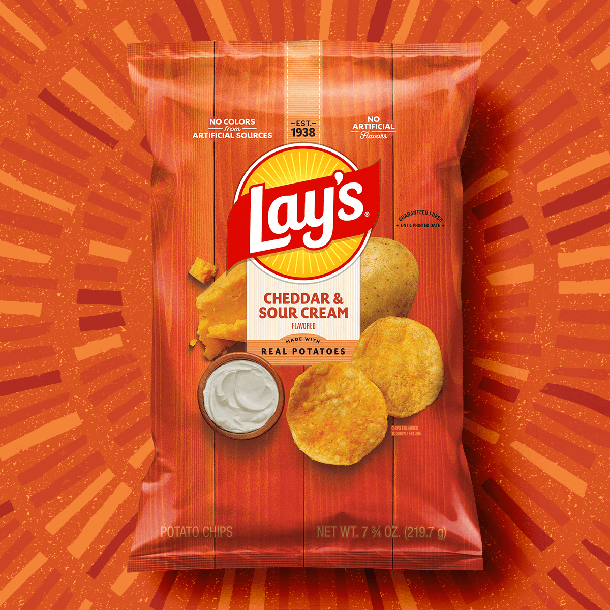 LAY'S® Cheddar & Sour Cream Flavored Potato Chips