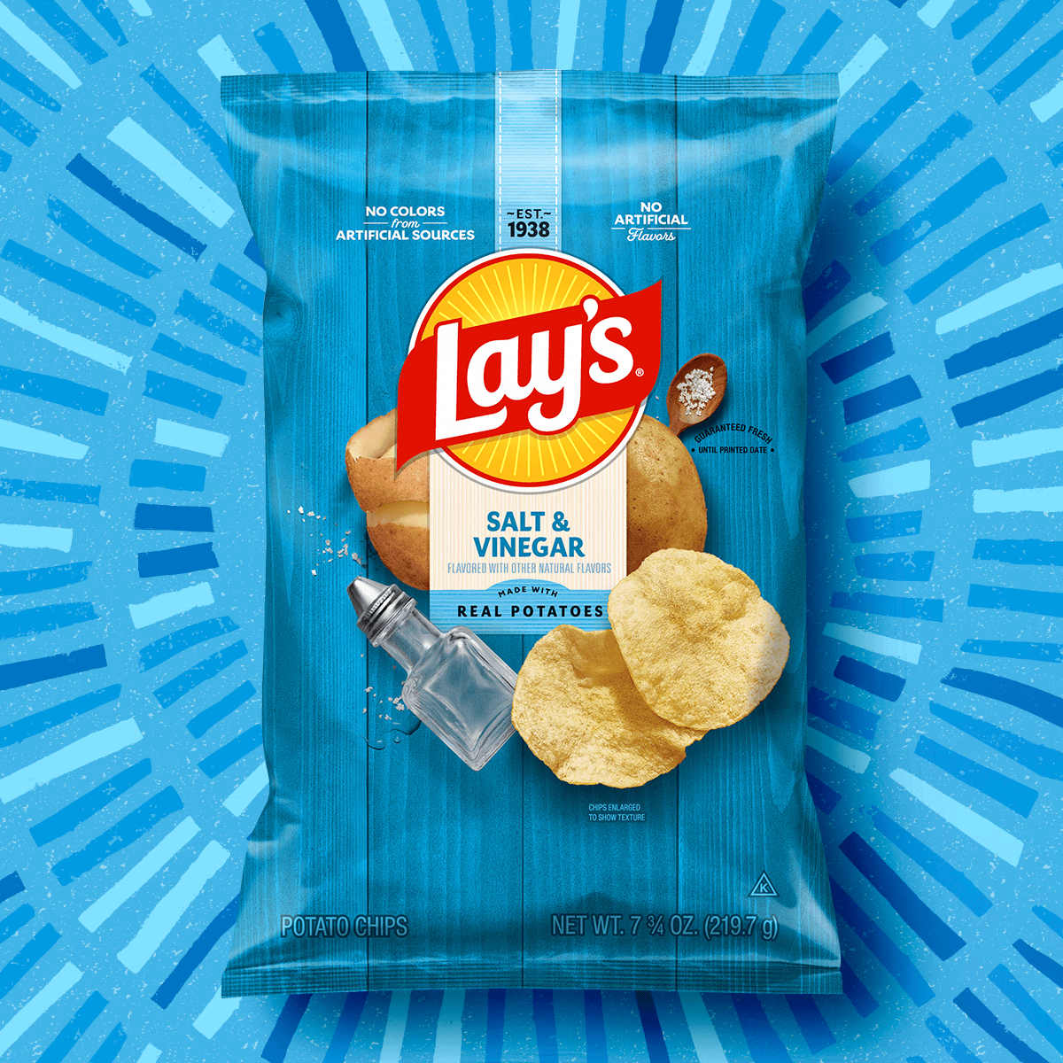 Papas fritas LAY'S® sabor sal y vinagre