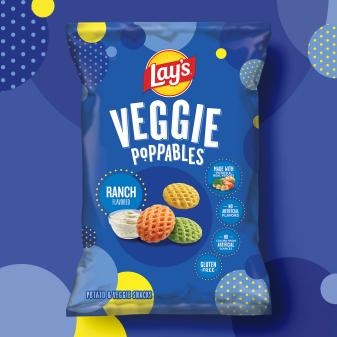 LAY’S® Veggie Poppables® Ranch Flavored Potato & Veggie Snacks