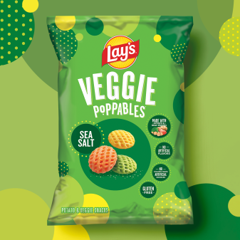 LAY’S® Veggie Poppables® Sea Salt Potato & Veggie Snacks