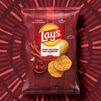 LAY'S® Sweet Southern Heat BBQ Flavored Potato Chips