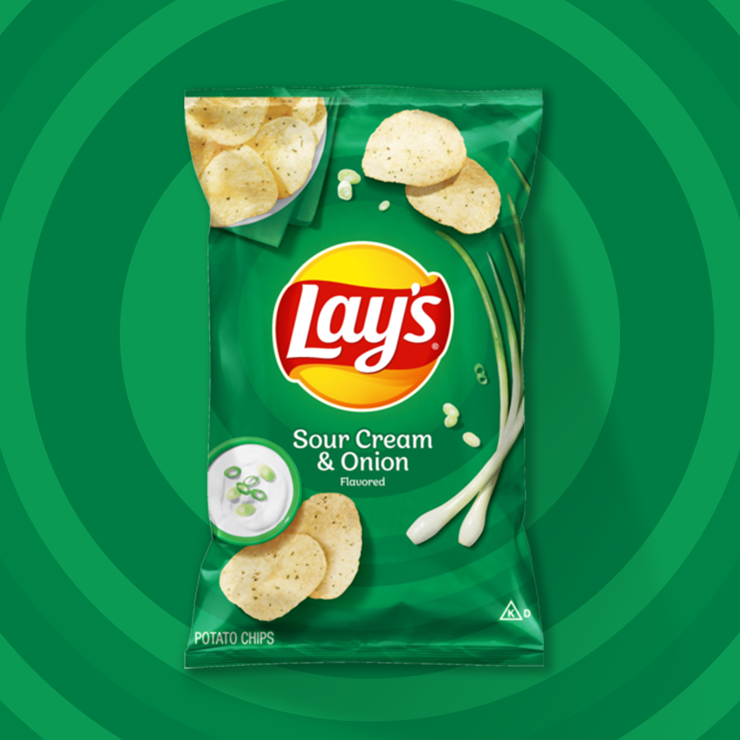 LAY'S® Sour Cream & Onion Flavored Potato Chips | Lay's