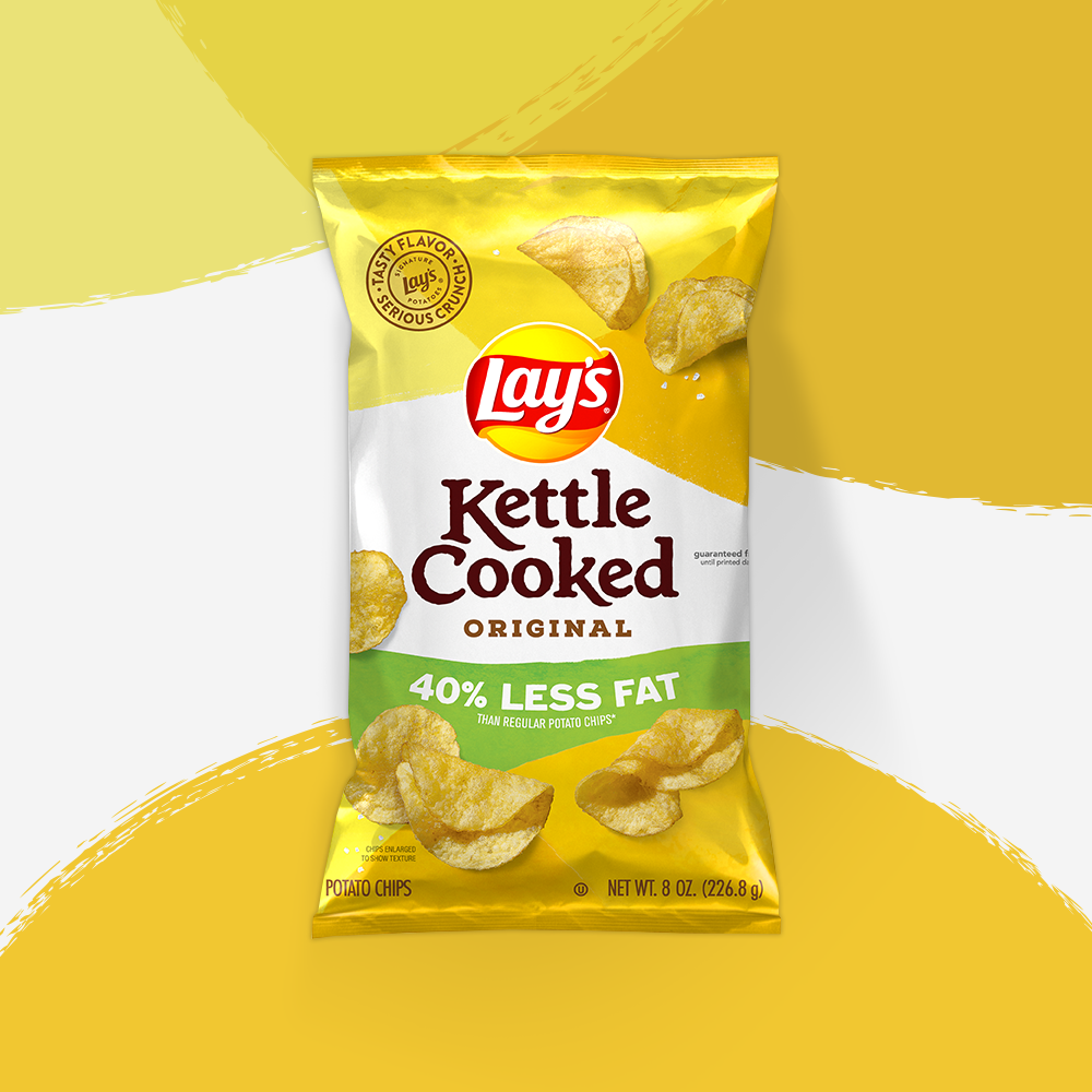 Are kettle cooked chips better for you than regular chips Lay S Kettle Cooked Reduced Fat Original Potato Chips Lay S