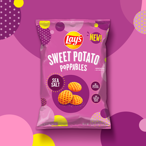 LAY’S®  Sweet Potato Poppables® Sea Salt Potato Snacks