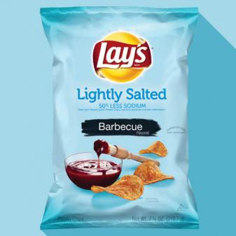LAY'S® Lightly Salted BBQ Flavored Potato Chips
