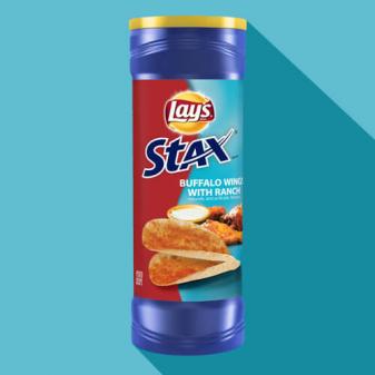 LAY'S® STAX® Buffalo Wings with Ranch Flavored Potato Crisps