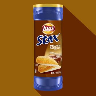 LAY'S® STAX® Mesquite BBQ Flavored Potato Crisps