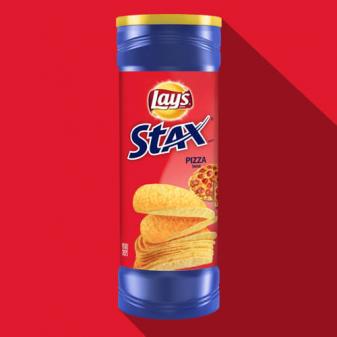 LAY'S® STAX® Pizza Flavored Potato Crisps