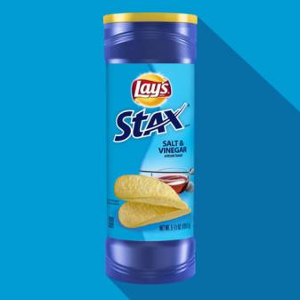 LAY'S® STAX® Salt & Vinegar Flavored Potato Crisps