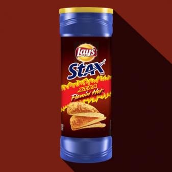 LAY'S® STAX® XTRA Flamin' Hot Flavored Potato Crisps