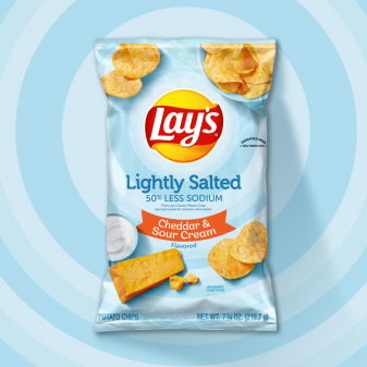 LAY'S® Lightly Salted Cheddar & Sour Cream Flavored Potato Chips